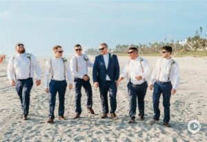 Groomsmen portraits on Captiva Island, Florida.