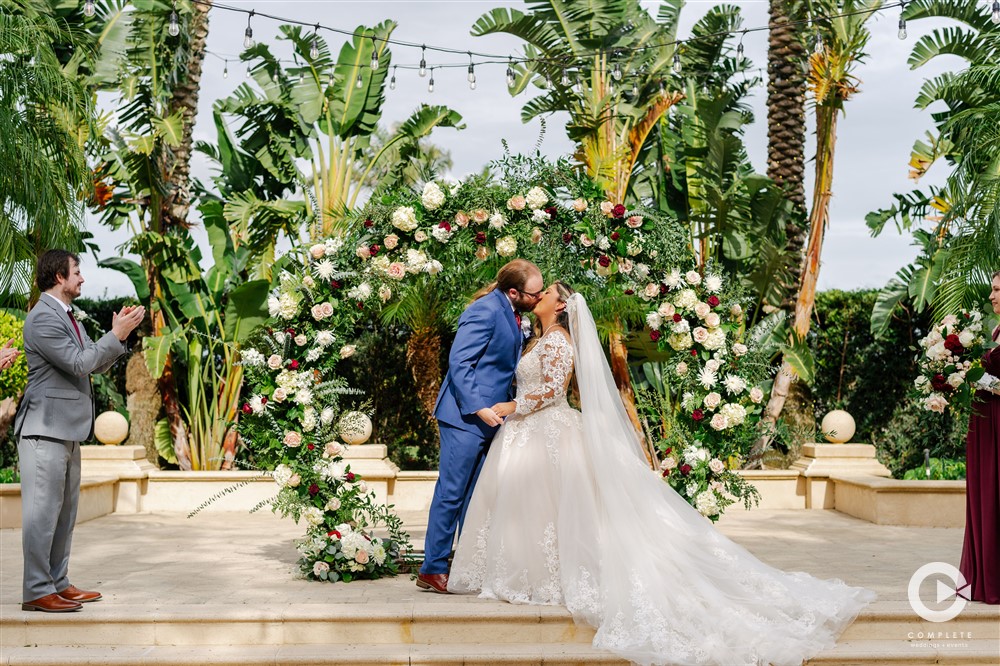 Naples, Florida outdoor wedding ceremony.