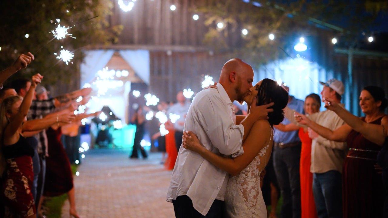 The Venue at Mudge Ranch Wedding Sparklers